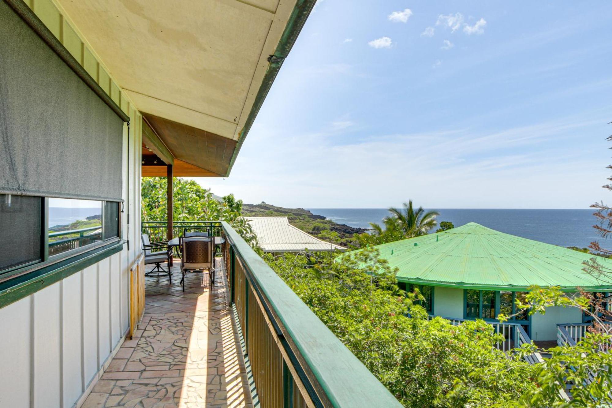 Ocean-View Bungalow Walk To Pebbles Beach! Hookena Luaran gambar